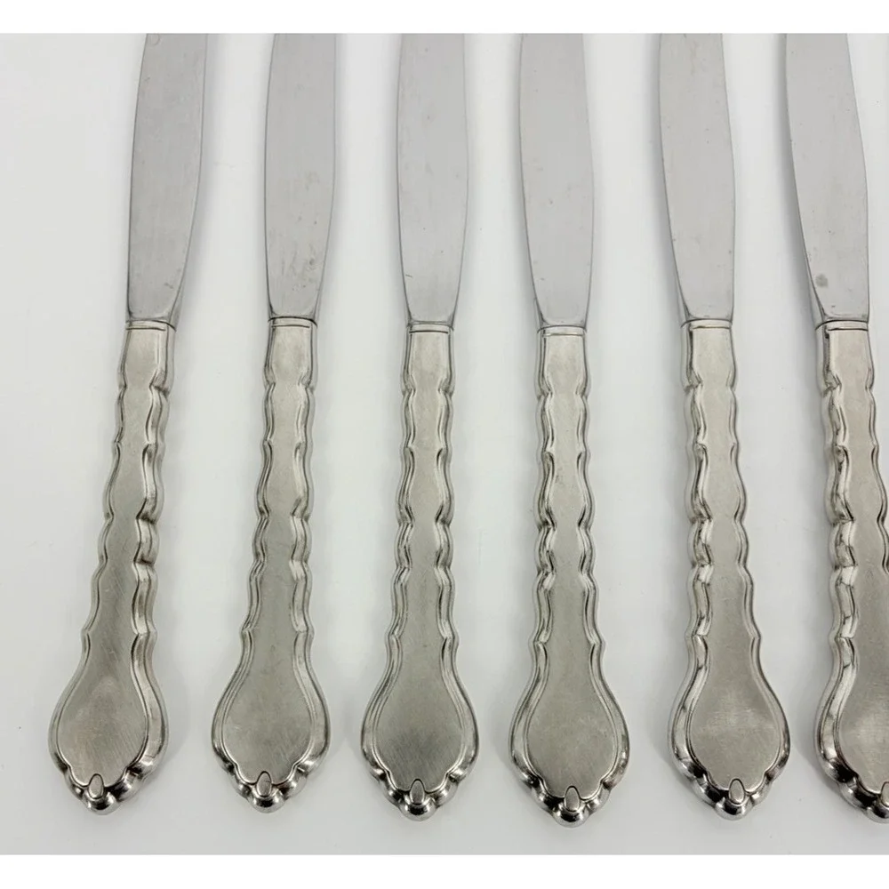 Oneida Community Cello Set of 8 Dinner Knives Stainless Flatware